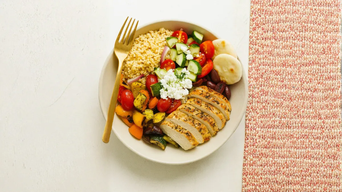 Greek Chicken Souvlaki Bowls