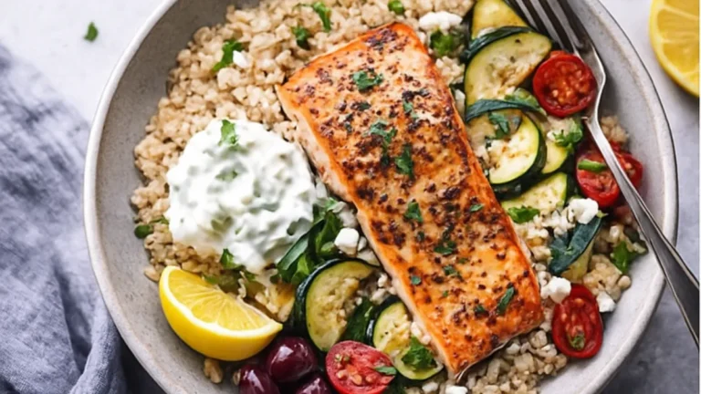 Mediterranean Salmon Bowls