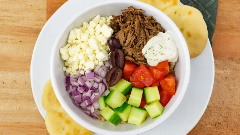 Mediterranean Spiced Beef & Roasted Veggie Bowl
