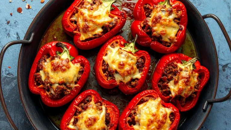 Mediterranean Turkey Stuffed Peppers