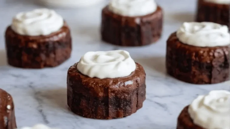 Brownie Bites with Greek Yogurt