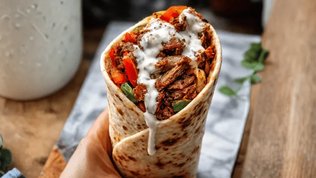 Chicken Shawarma with Creamy Garlic Sauce