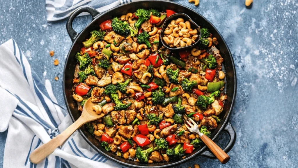 One-Pan Cashew Chicken Recipe