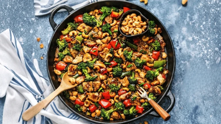 One-Pan Cashew Chicken Recipe