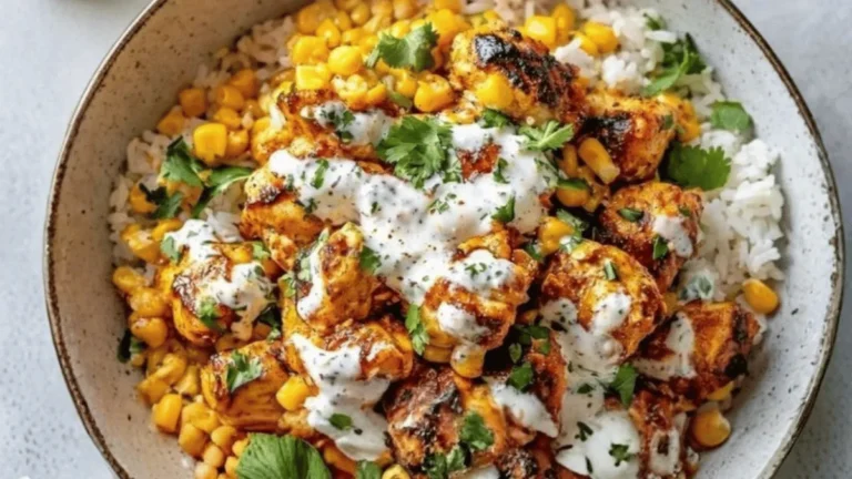 Street Corn Chicken Rice Bowl