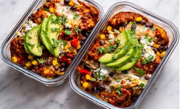 High-Protein Chicken Enchilada Bowls (Easy Meal Prep Recipe)