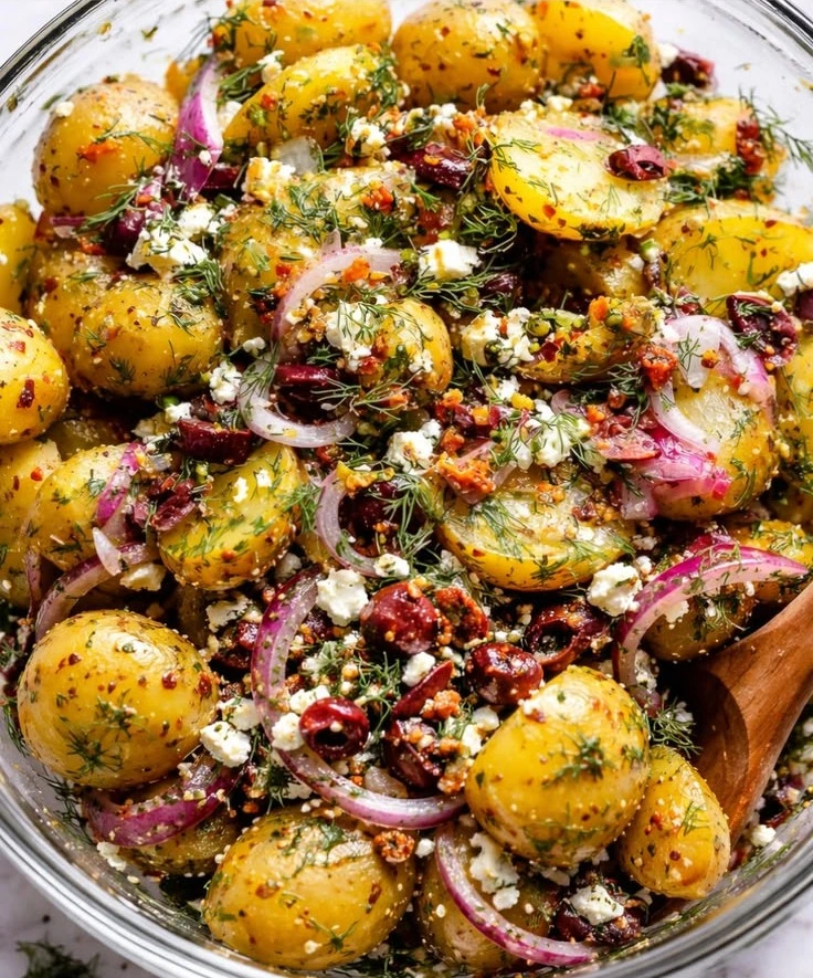 Mediterranean Olive Greek Potato Salad