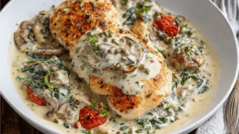 Creamy Mediterranean Chicken Skillet