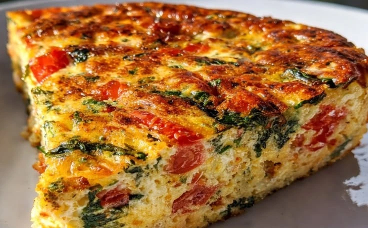 Crustless Cottage Cheese Quiche