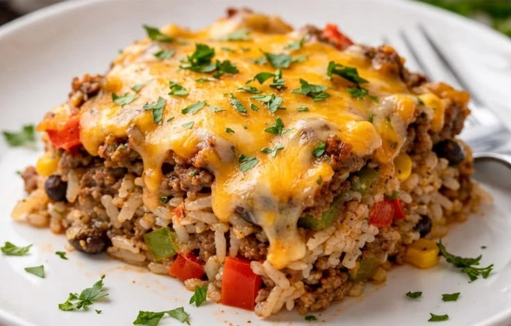 Cheesy Unstuffed Peppers