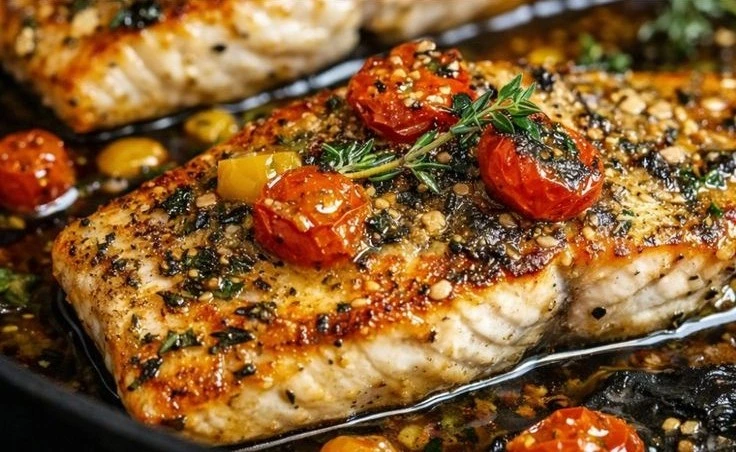 Garlic Herb Baked Fish