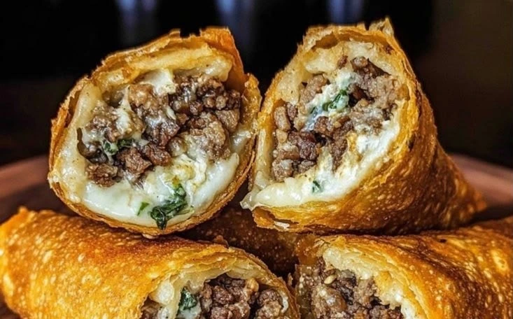 Philly Cheesesteak Egg Rolls