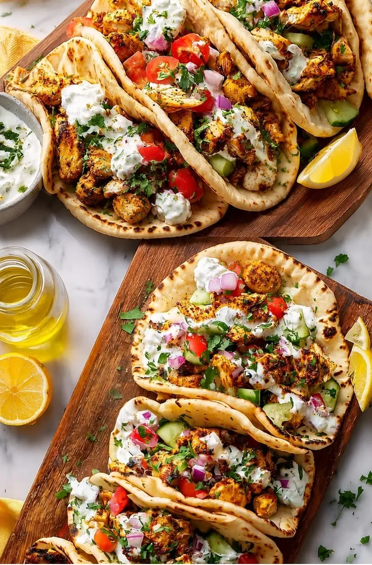 Mediterranean Chicken Tacos Recipe