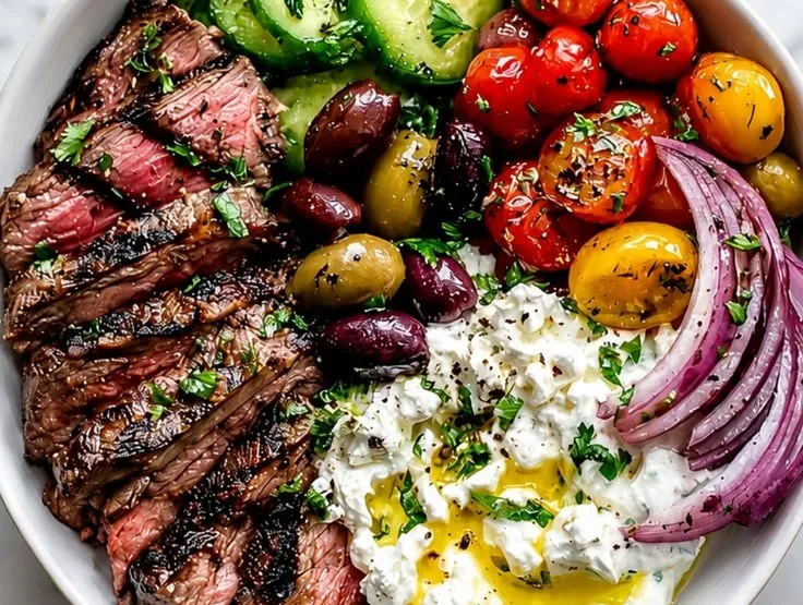 Mediterranean Steak Bowl Recipe
