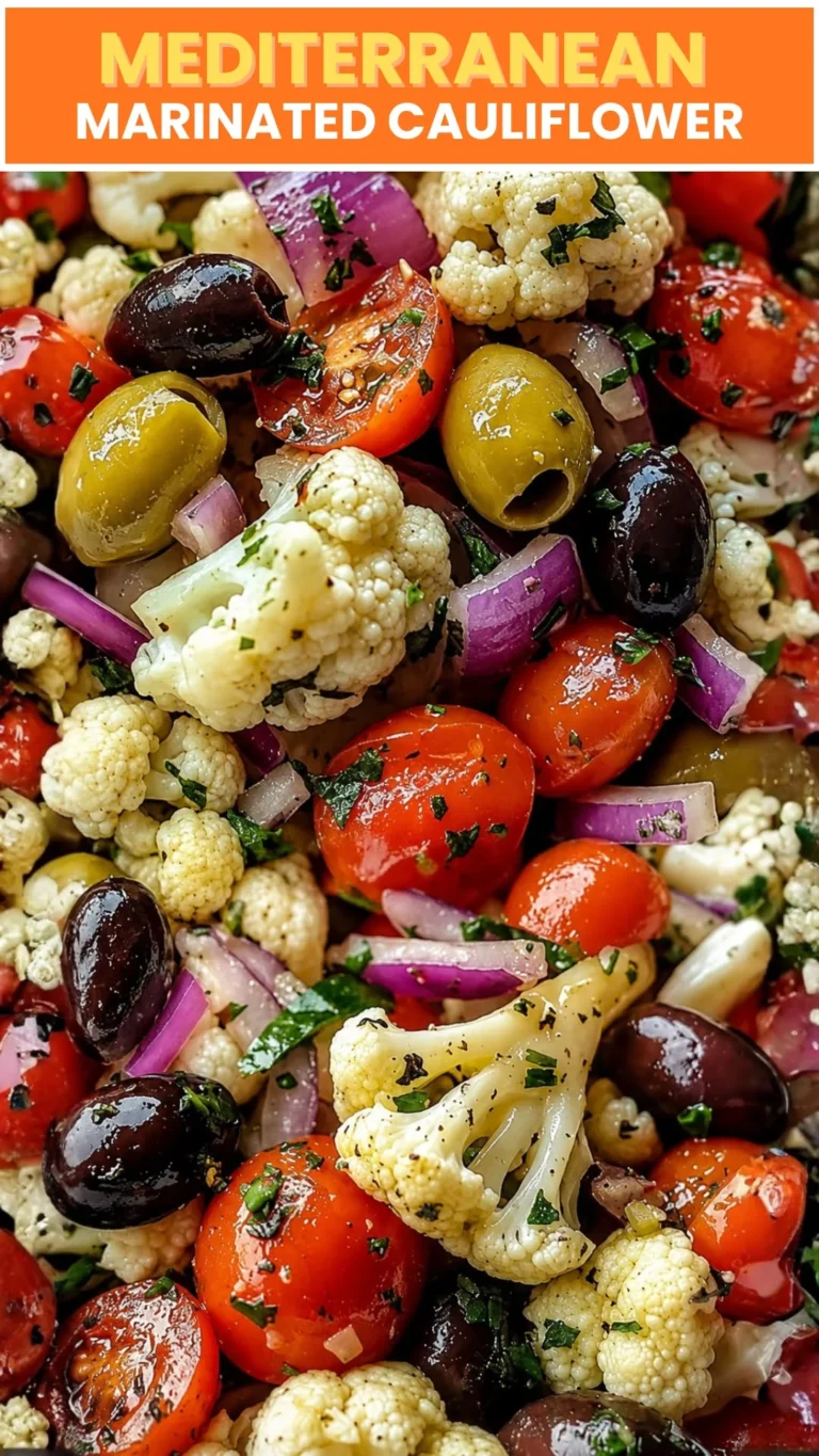 THE BEST N°1 Mediterranean Marinated Cauliflower Salad (Fresh, Healthy & Completely Addictive!)