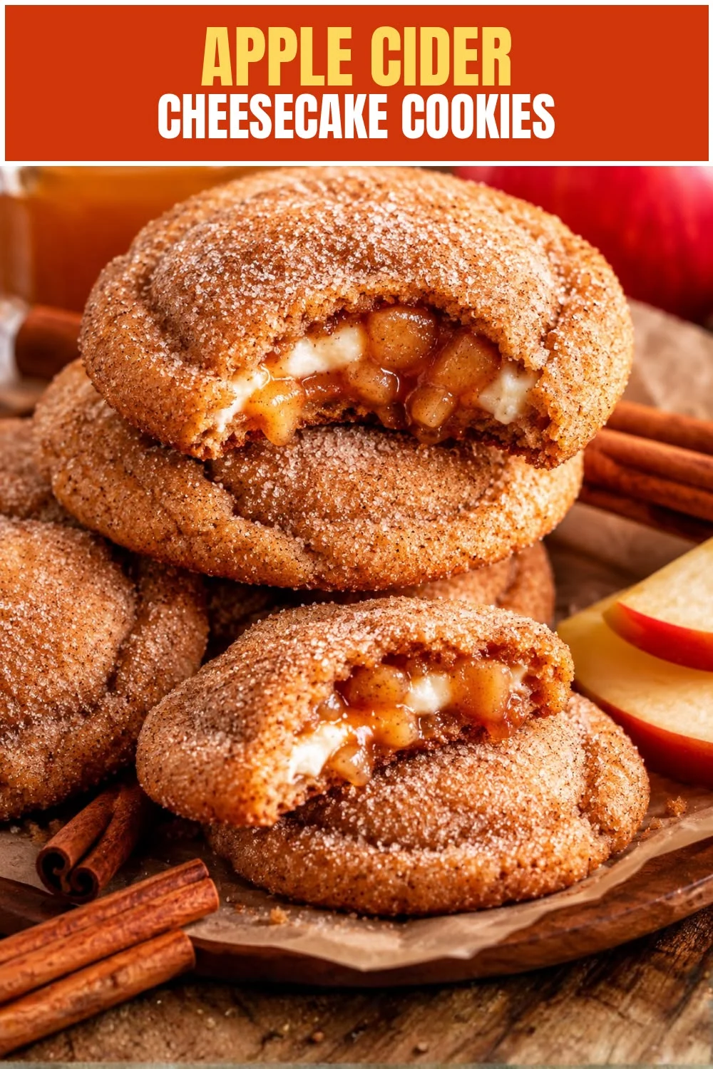 🍰 Apple Cider Cheesecake Cookies | Easy Fall Recipe