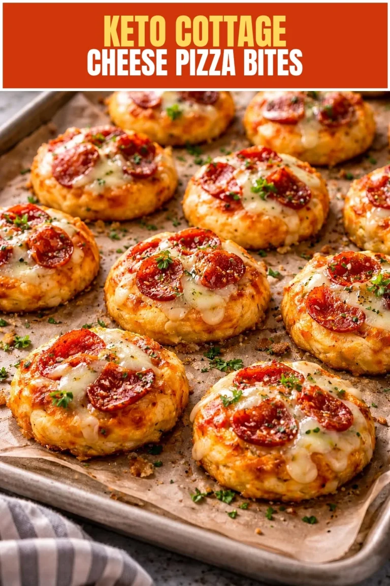 THE BEST N°1 Keto Cottage Cheese Pizza Bites – High-Protein Low-Carb Pizza Snack