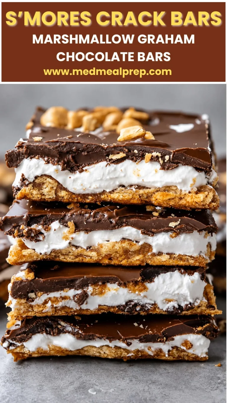 THE BEST N°1 S’mores Crack Bars | Easy No-Bake Marshmallow Chocolate Dessert