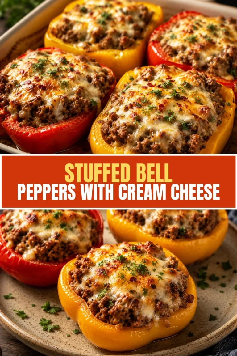 THE BEST N°1 Stuffed Bell Peppers with Cream Cheese – Quick 30-Minute High-Protein Dinner Recipe
