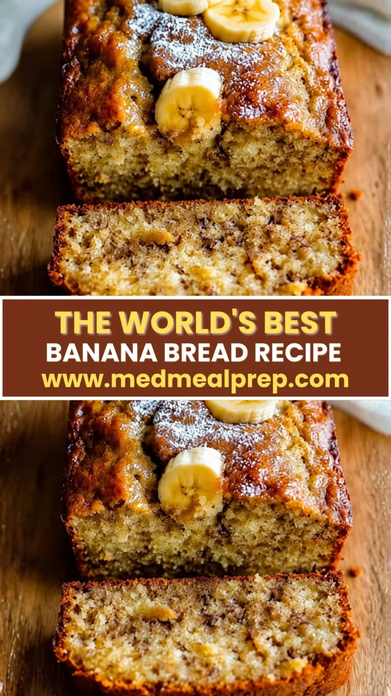 THE BEST N°1 The Best Banana Bread Recipe Ever – Super Moist, Soft and Foolproof Every Time