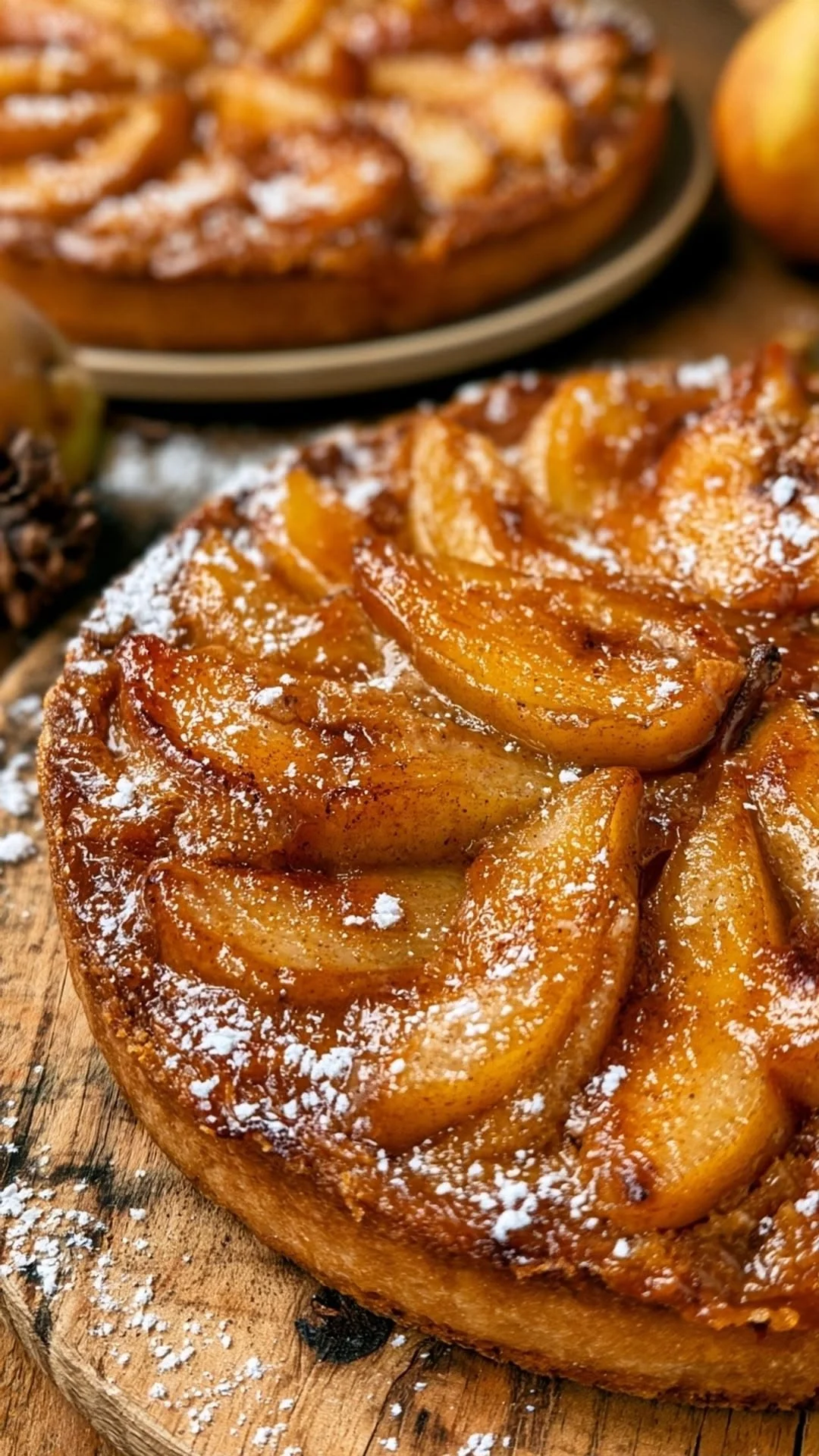🎄 Spiced Caramel Christmas Pear Tart | Easy Holiday Recipe